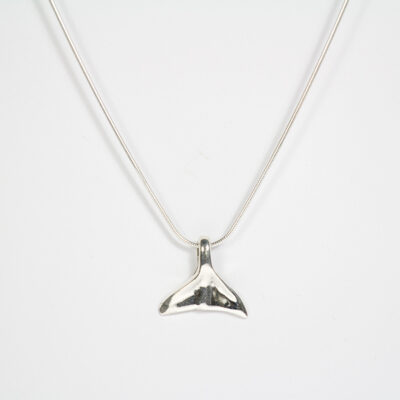 Simbolica hanger zilveren Maori walvisstaart zilver ketting klein