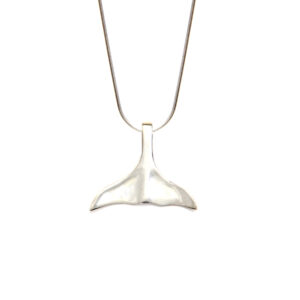 Simbolica hanger zilveren Maori walvisstaart zilver ketting